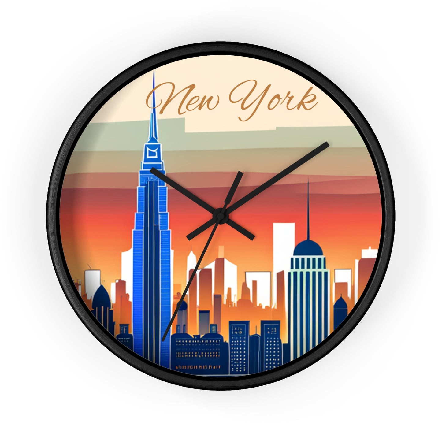 New York City Skyline Wall Clock