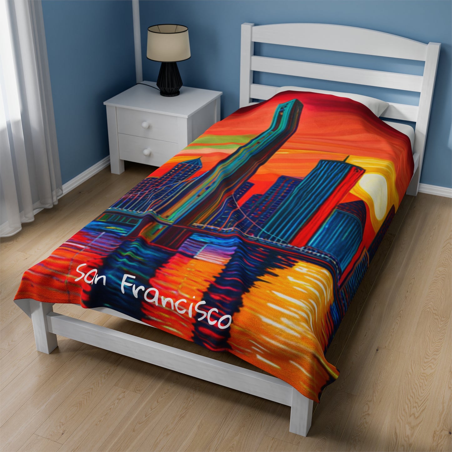 San Francisco Velveteen Plush Blanket