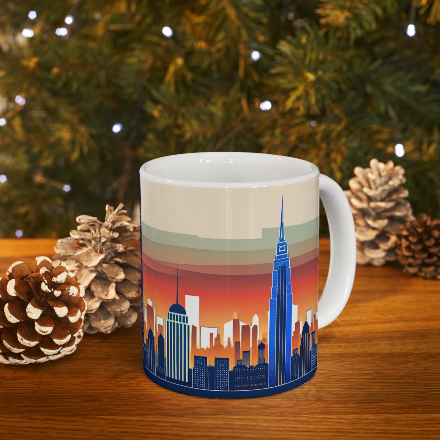 New York City Skyline Coffee Mug - (Double Sided)