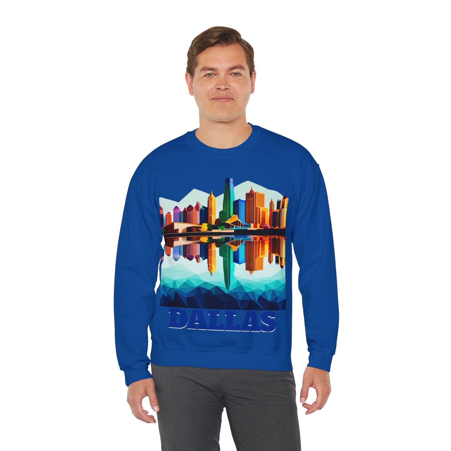 Dallas Texas Reflections Unisex Crewneck Sweatshirt