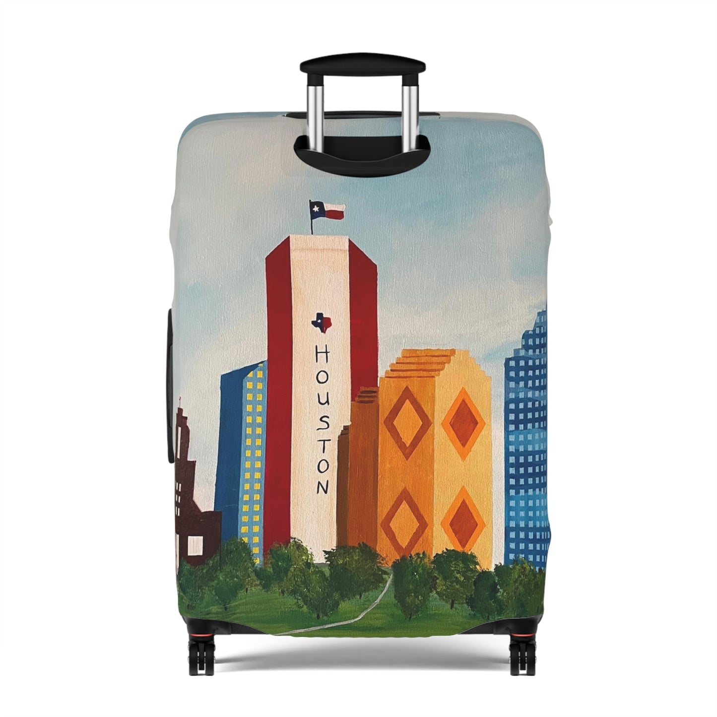 Houston Views Luggage Cover |Houston Texas