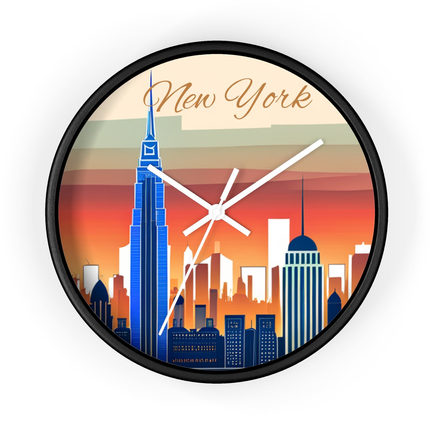 New York City Skyline Wall Clock