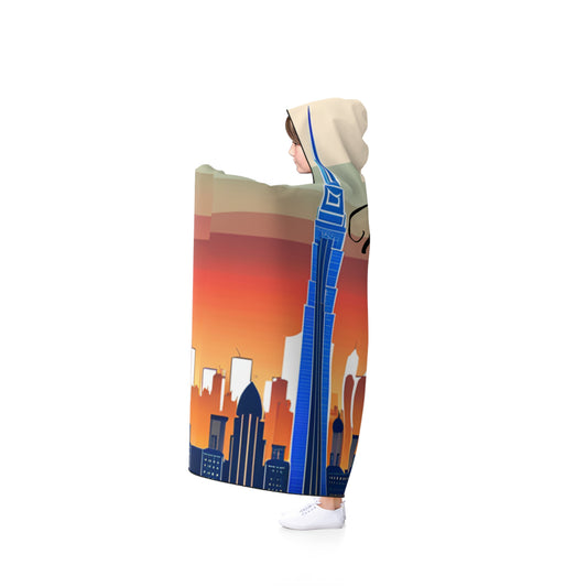 New York City Skyline Youth Hooded Blanket
