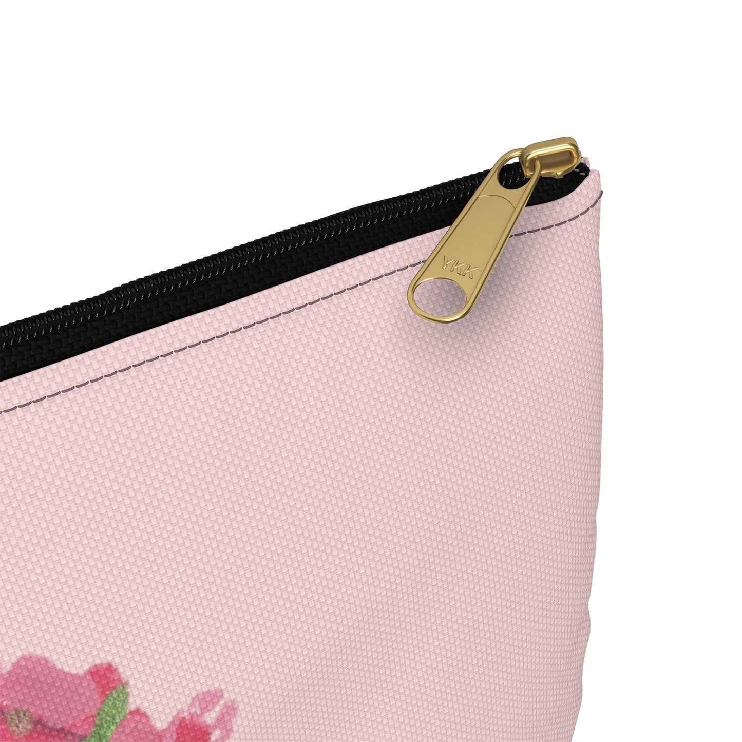 Love Wreath Accessory Pouch, Cosmetic Bag, Pencil Case- Pink