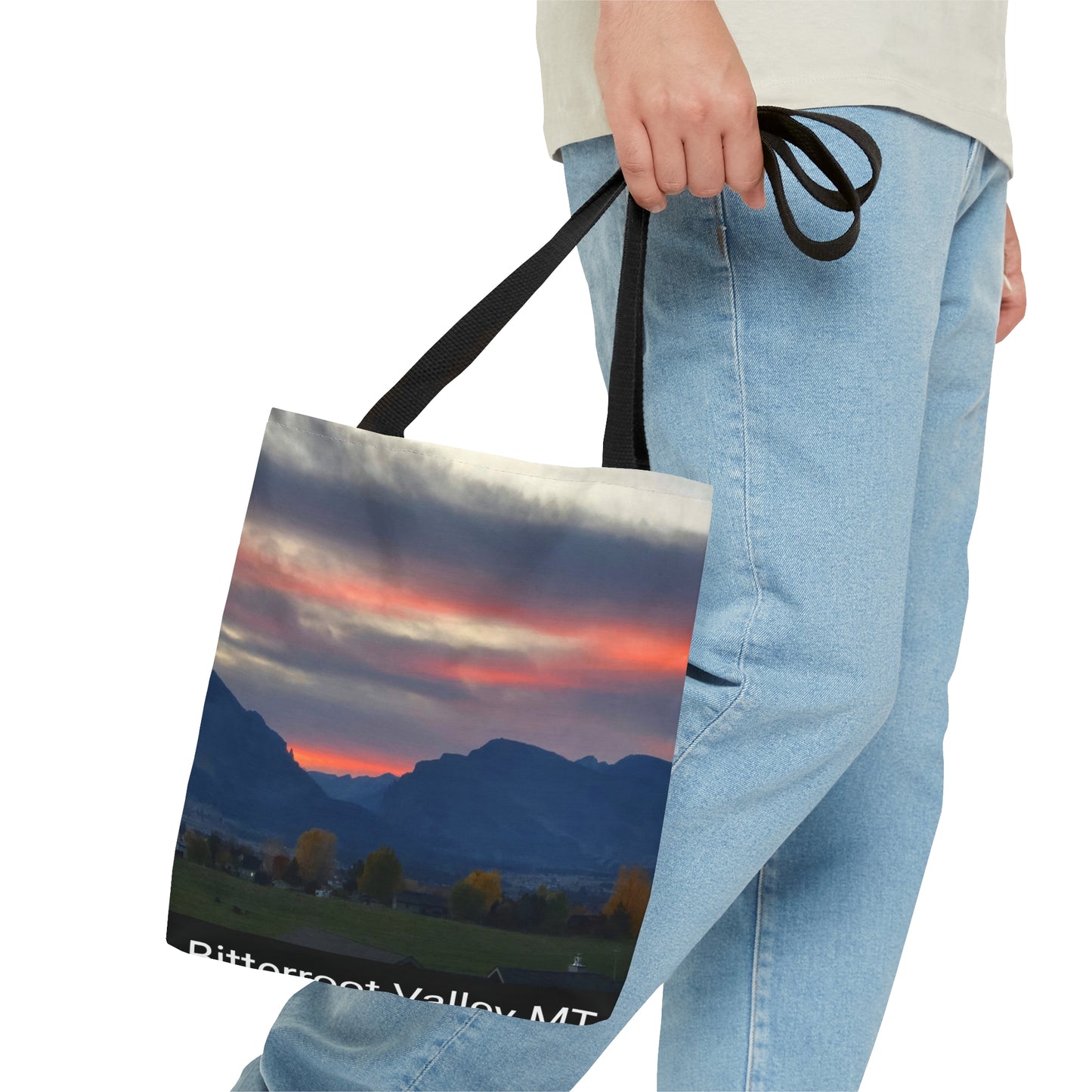 Sunset in Bitterroot Valley Montana Tote Bag