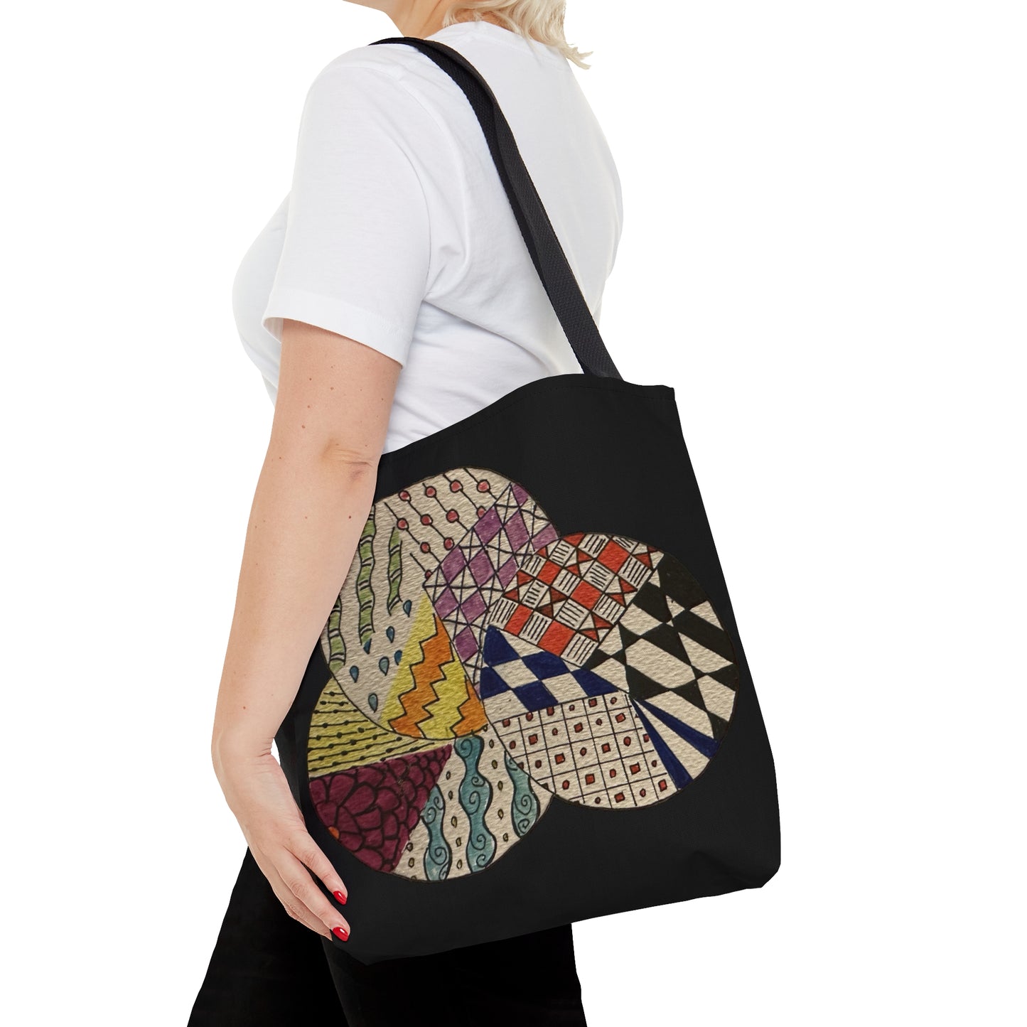 Zentangle Tote Bag (Black)