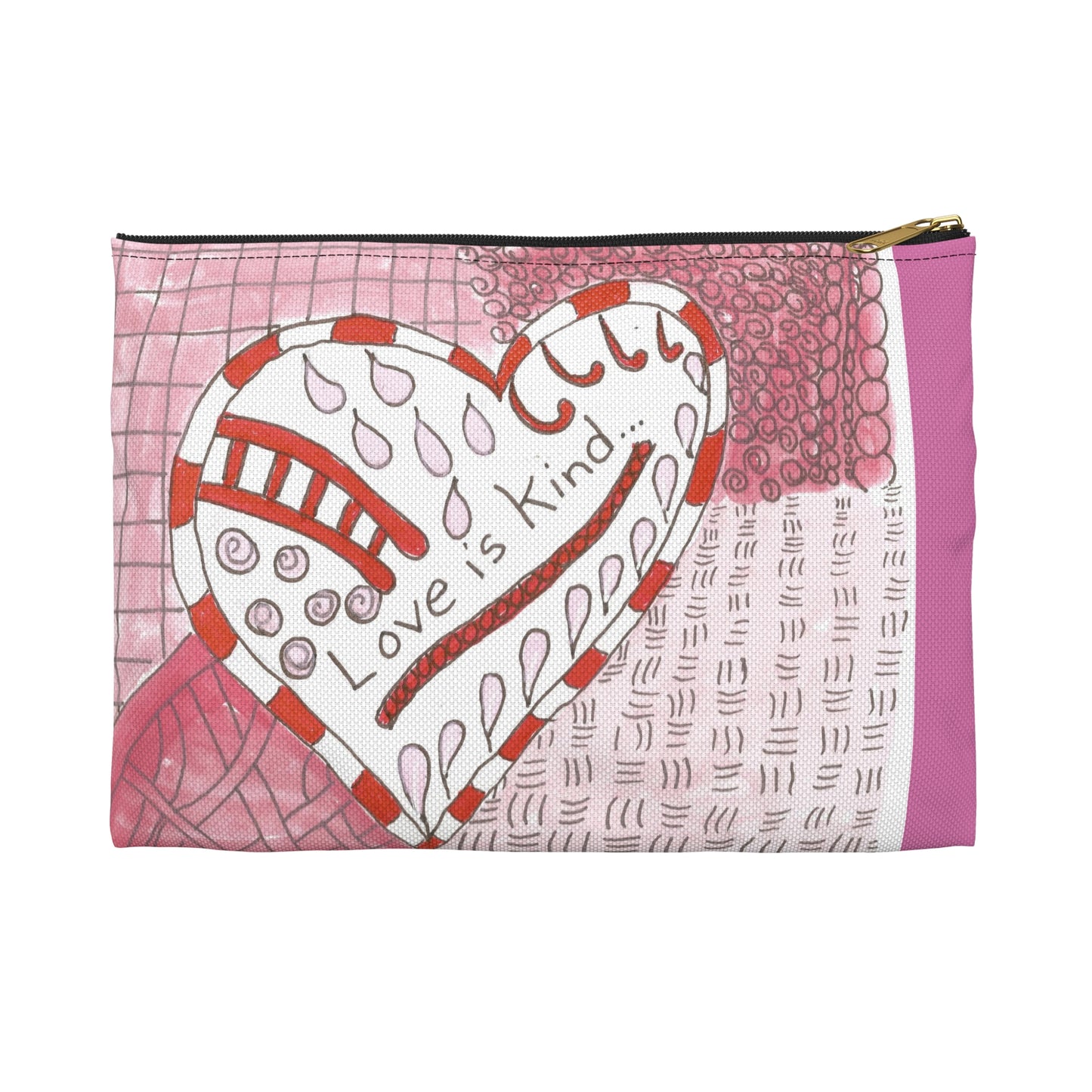 Love Is Kind Accessory Pouch | Cosmetic Bag  or Pencil Case