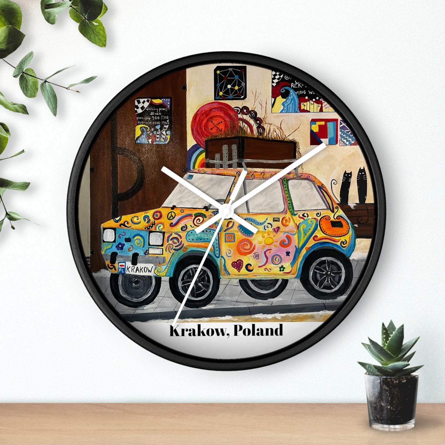 Krakow Poland Wall Clock