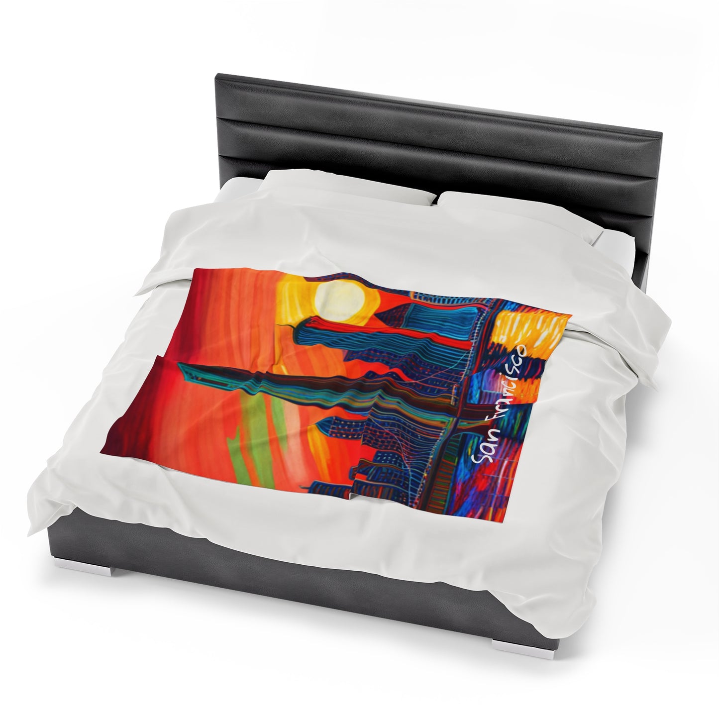 San Francisco Velveteen Plush Blanket