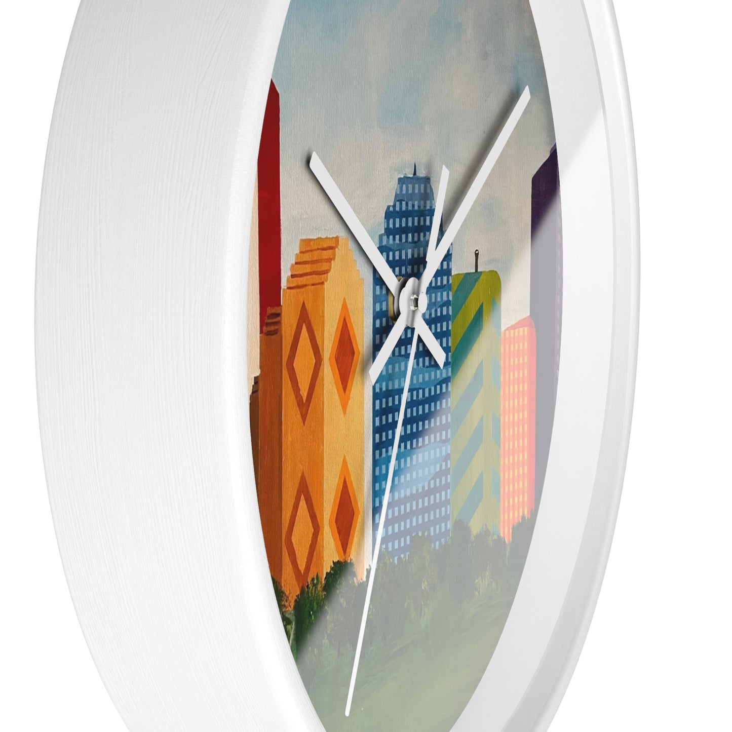 Houston Views Wall Clock