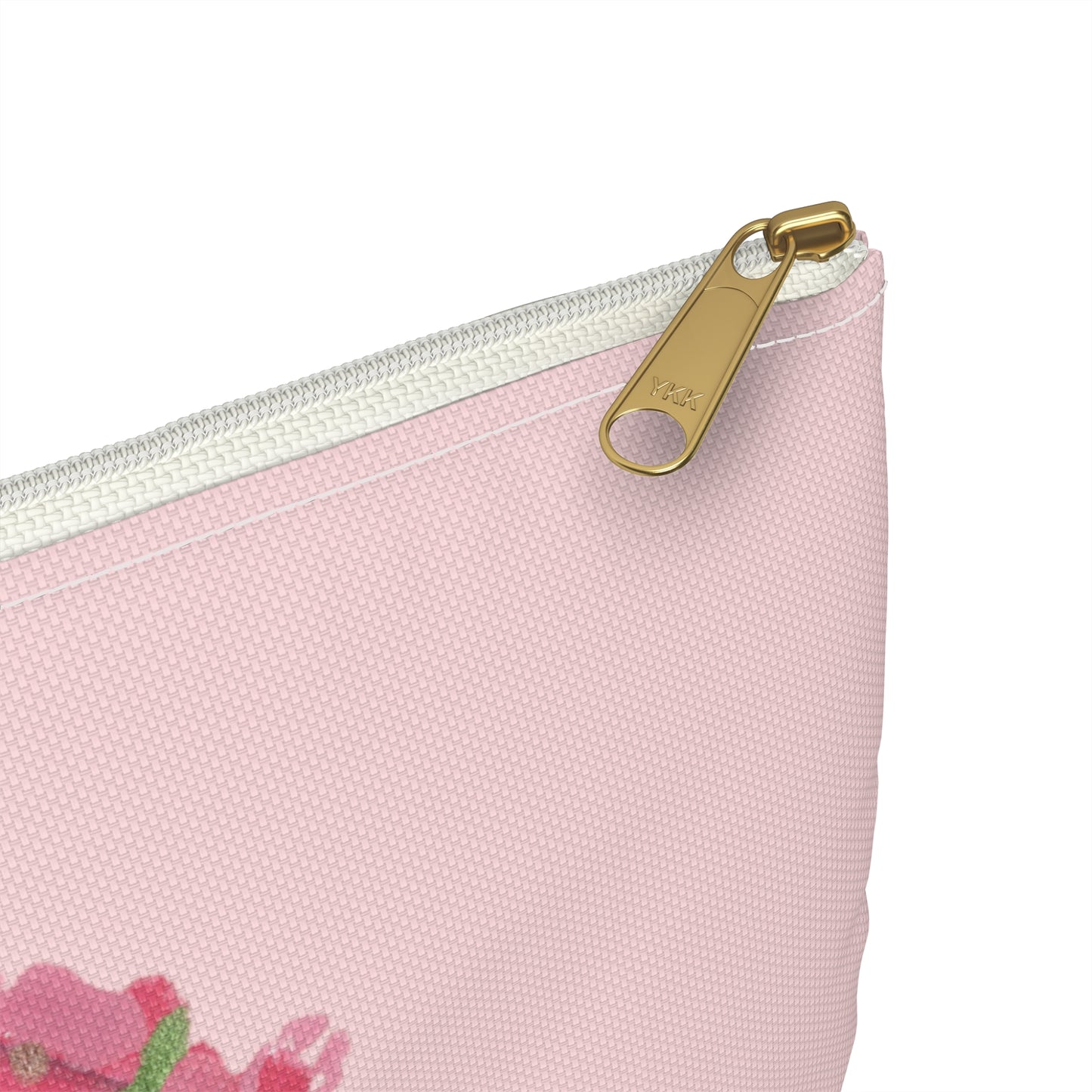 Love Wreath Accessory Pouch, Cosmetic Bag, Pencil Case- Pink