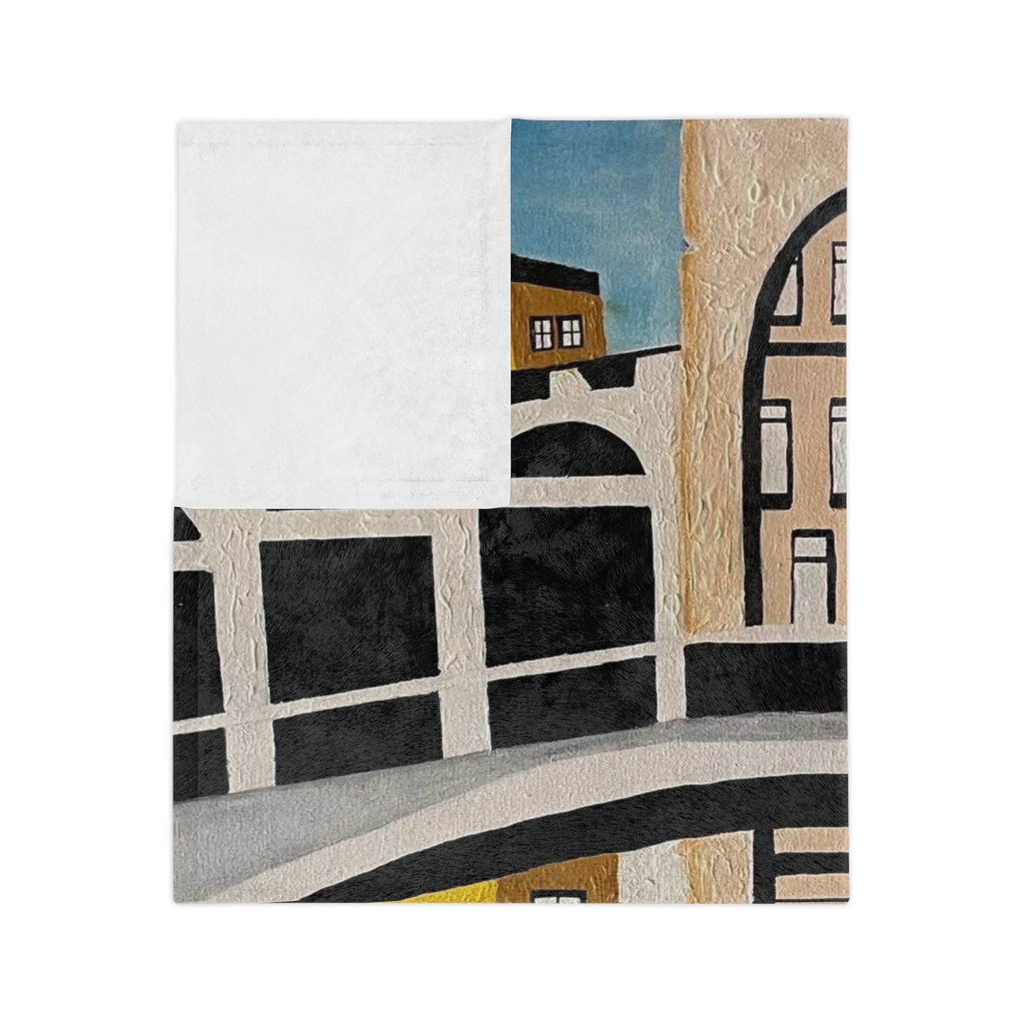 Venice Italy Velveteen Minky Blanket