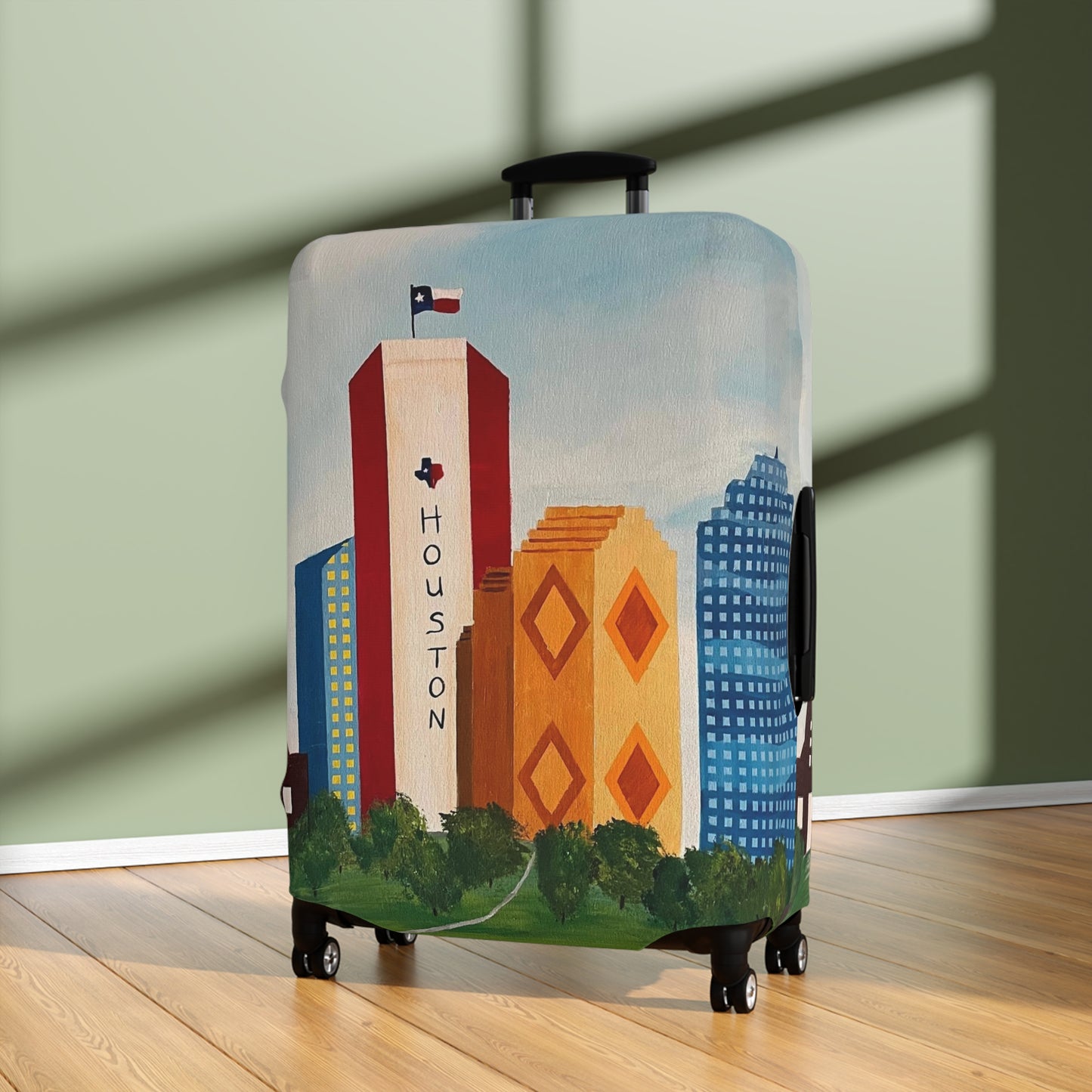Houston Views Luggage Cover |Houston Texas