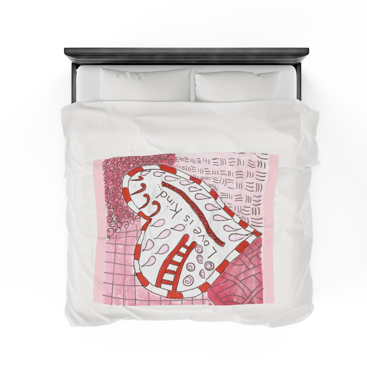 Love Is Kind...Velveteen Plush Blanket