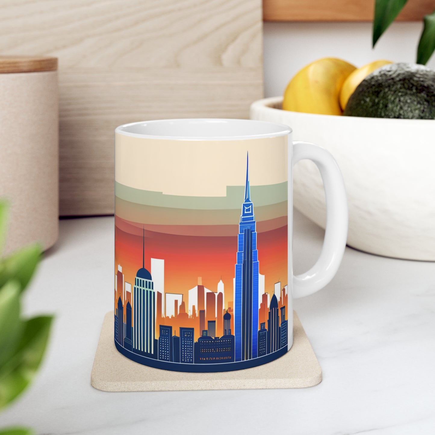 New York City Skyline Coffee Mug - (Double Sided)
