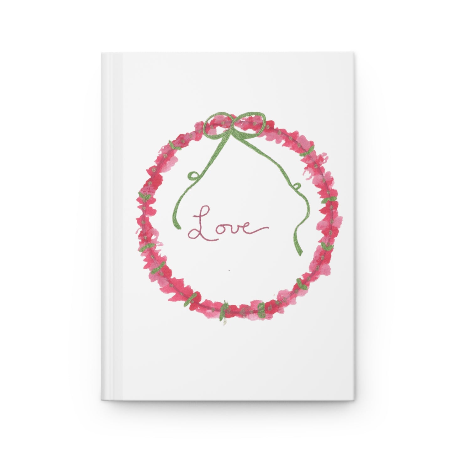 Love Wreath Hardcover Journal Matte (White)