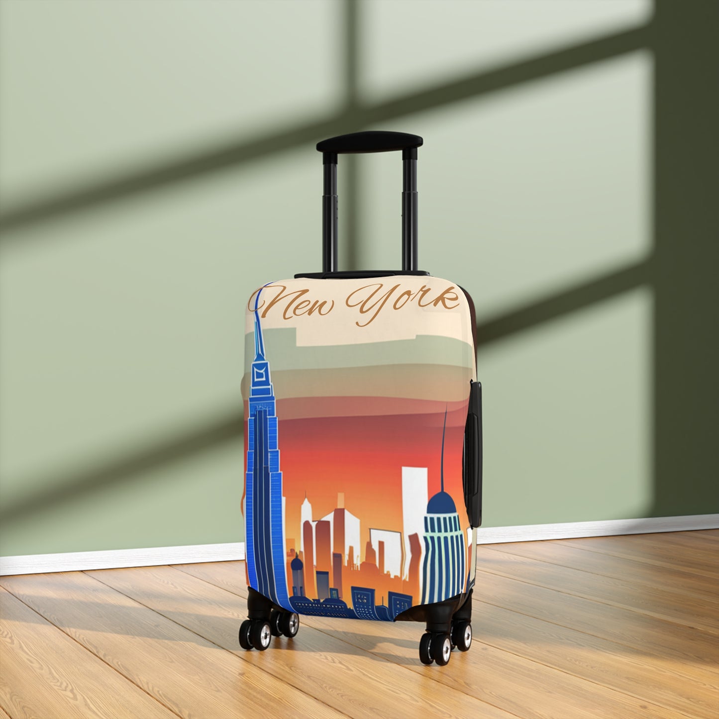 New York City Skyline Luggage Cover