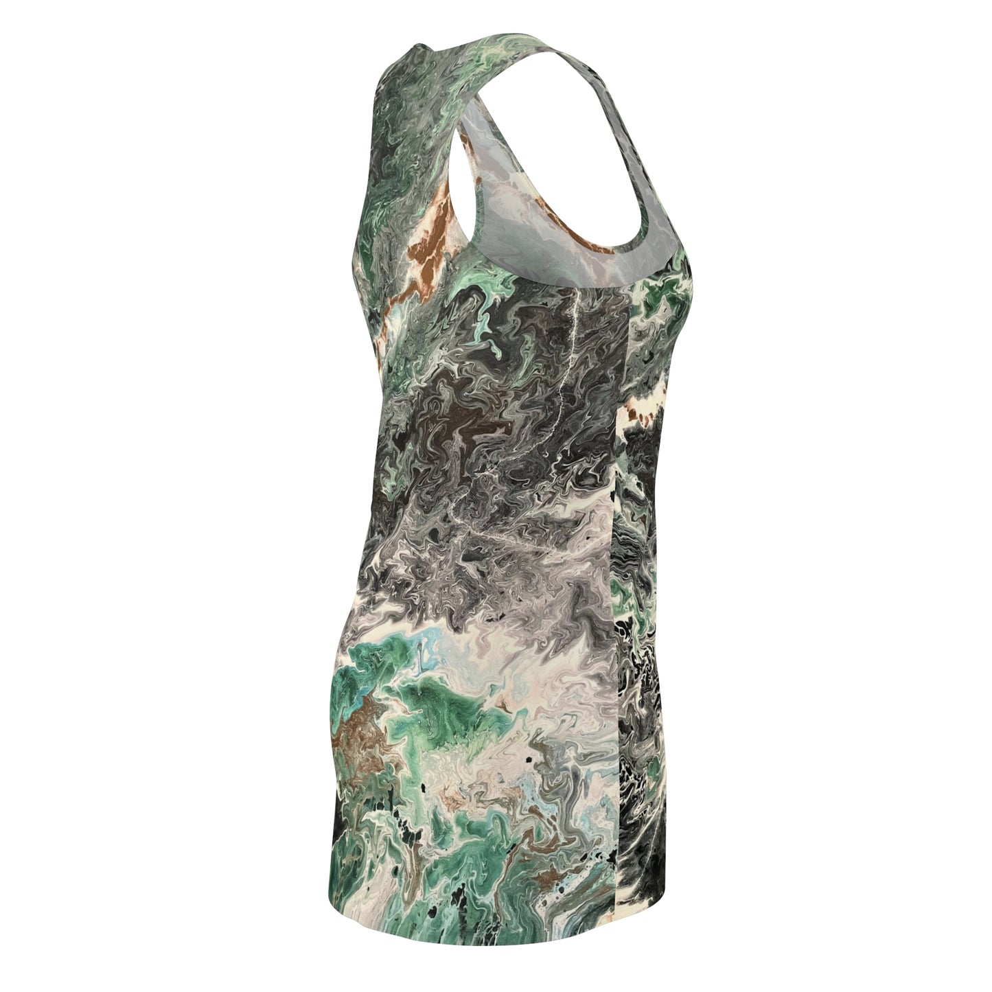 Emerald Swirl Racerback Dress