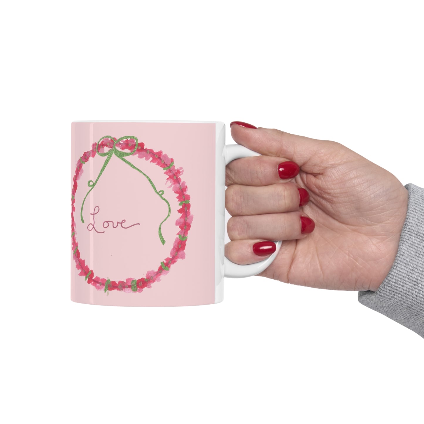 Love Wreath Ceramic Mug 11oz