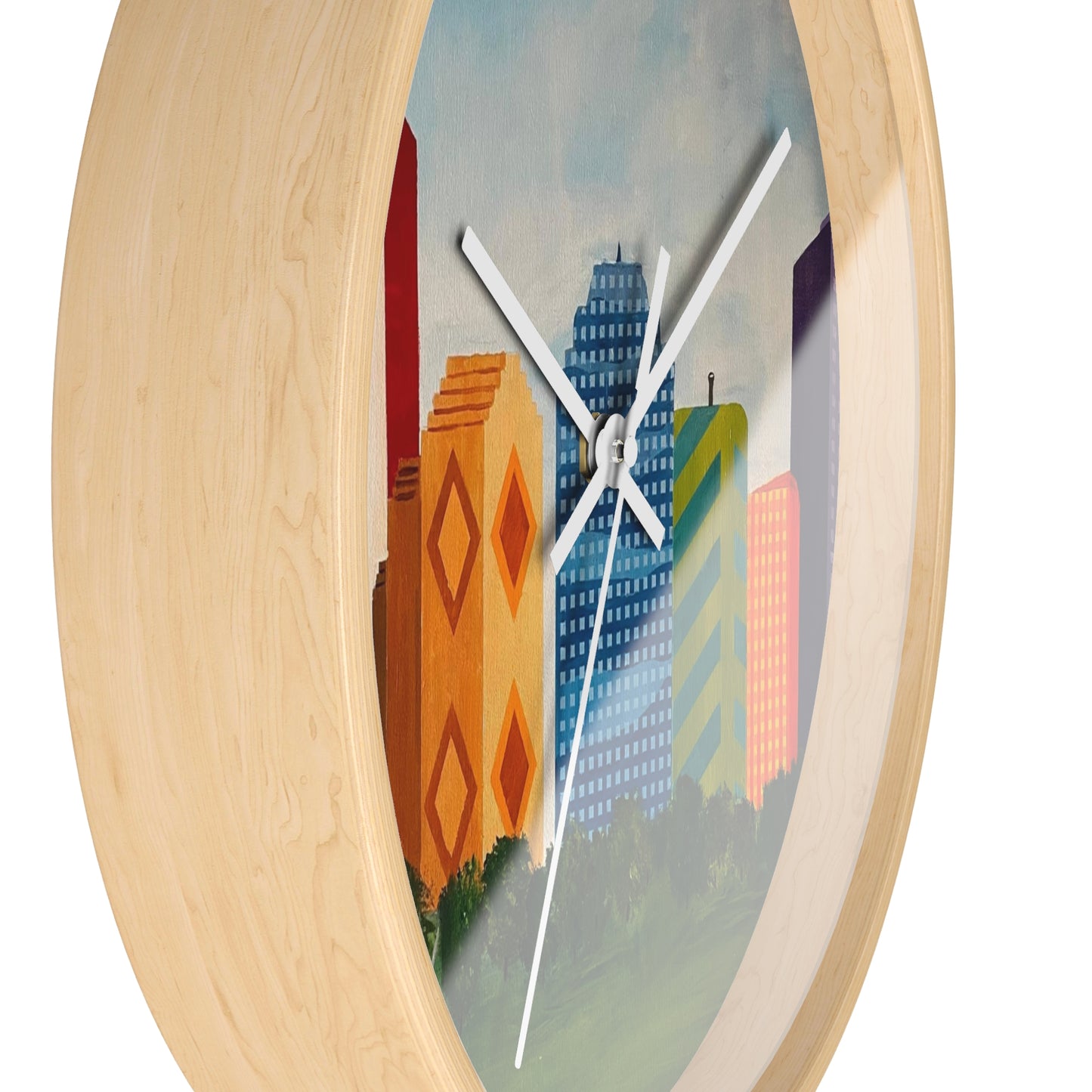 Houston Views Wall Clock