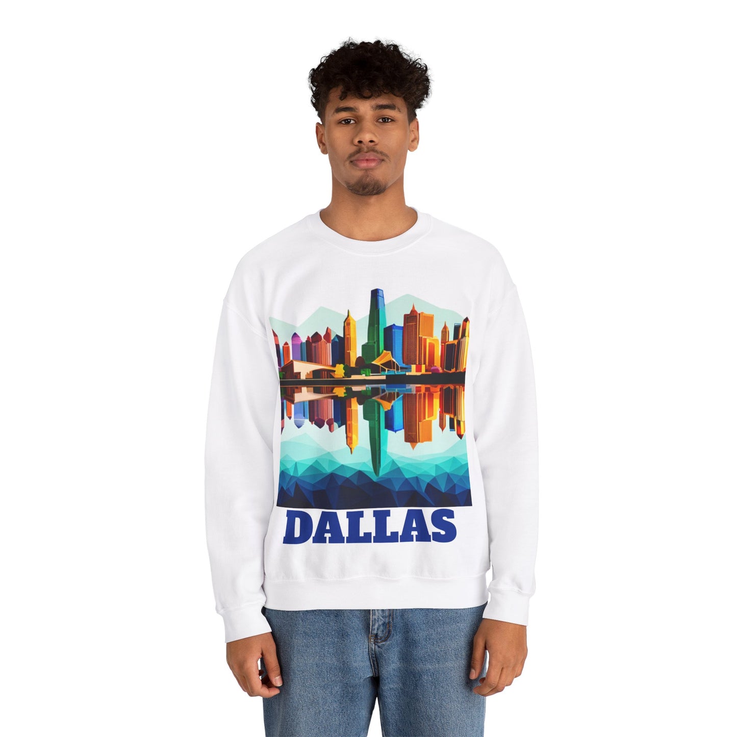 Dallas Texas Reflections Unisex Crewneck Sweatshirt