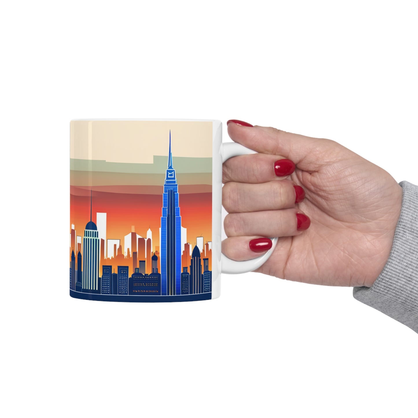 New York City Skyline Coffee Mug - (Double Sided)