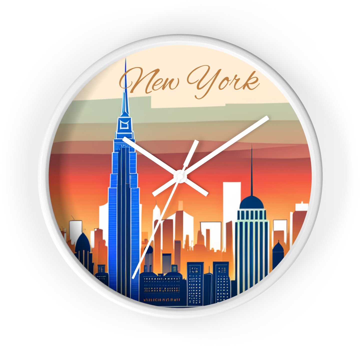 New York City Skyline Wall Clock
