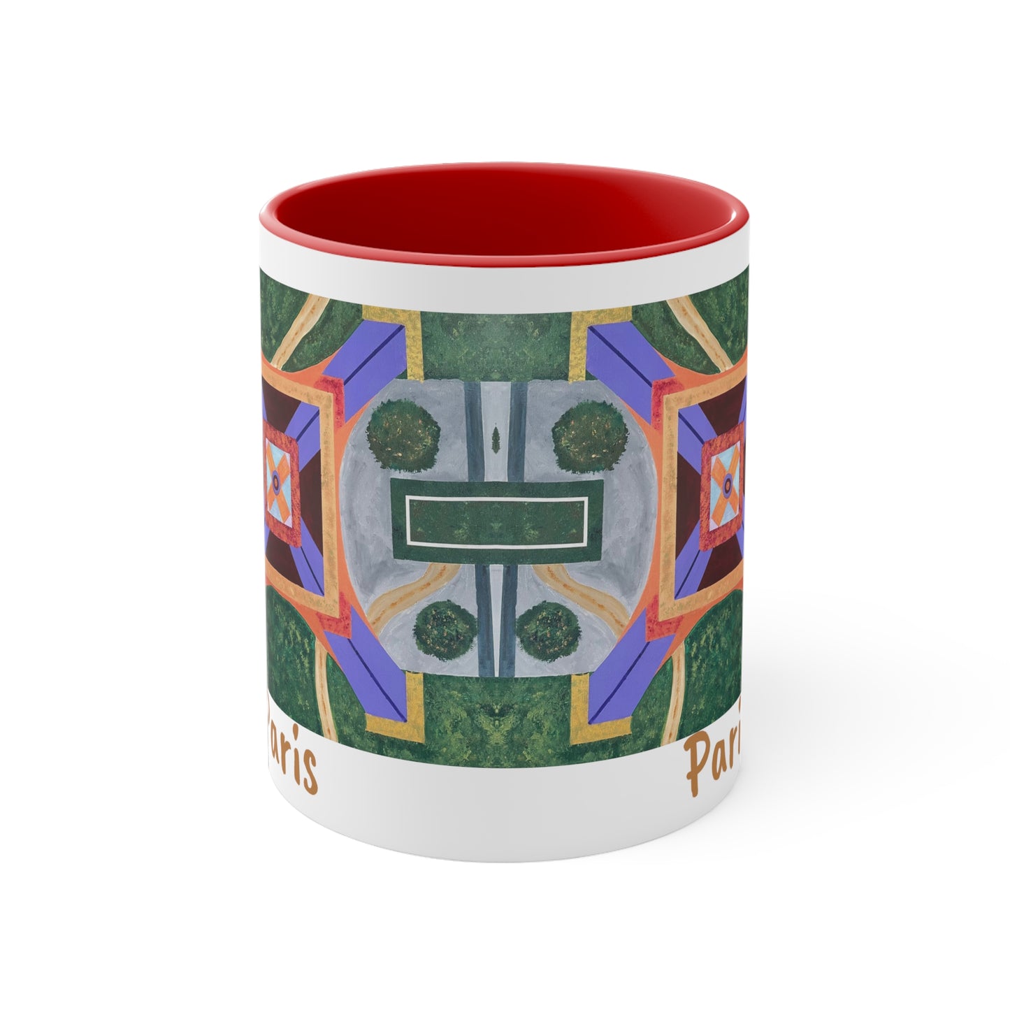 Paris Abstract Eiffel Tower Coffee Mug (Double Sided)