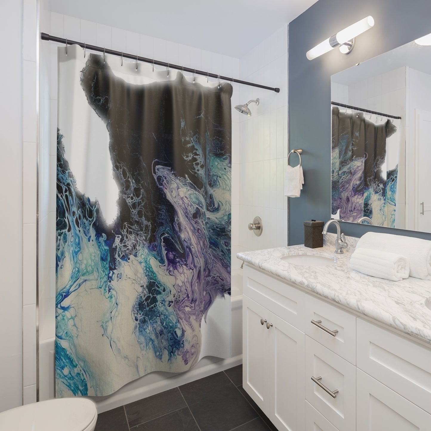 Ebb and Flow Shower Curtain