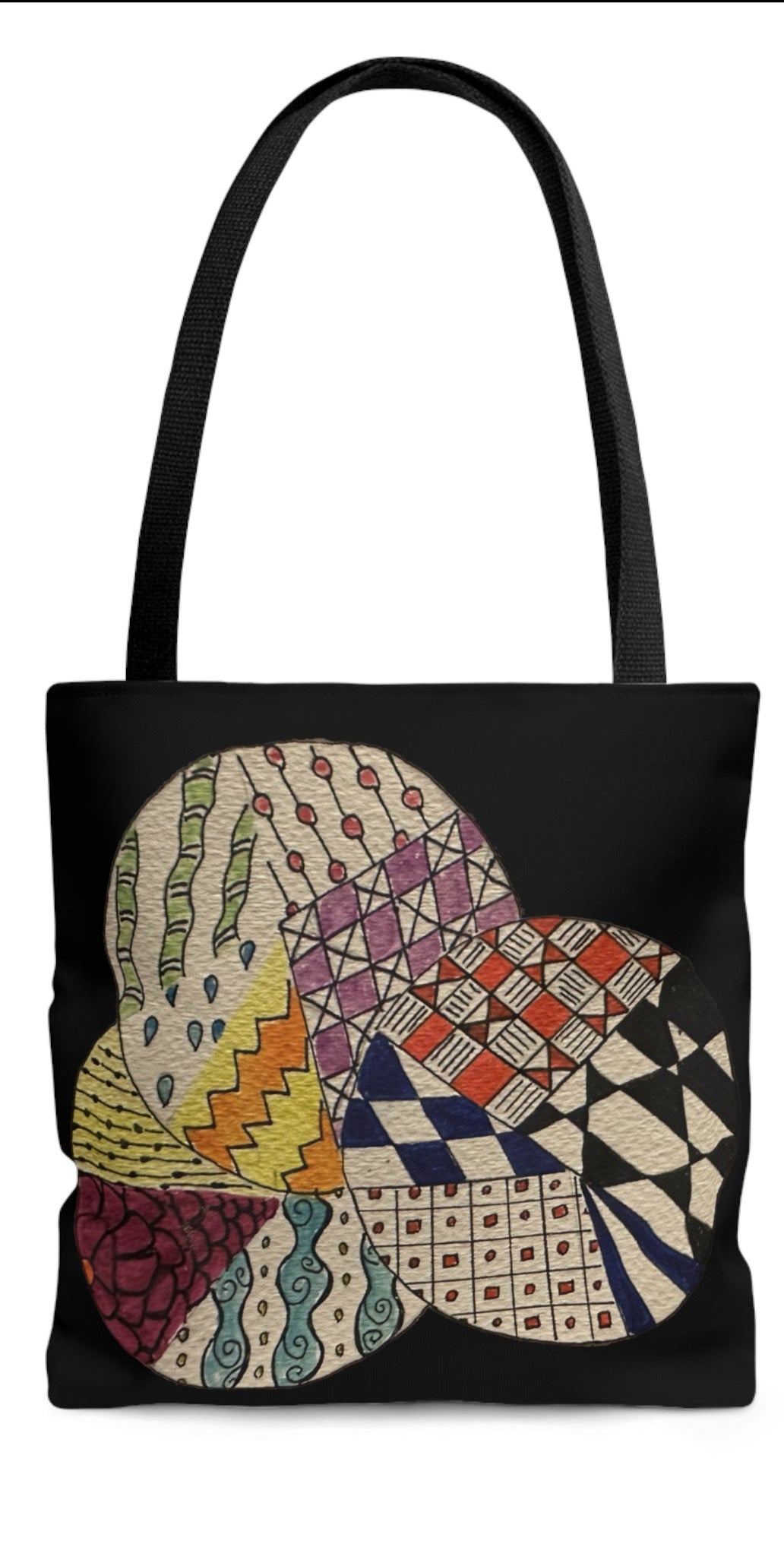 Zentangle Tote Bag (Black)