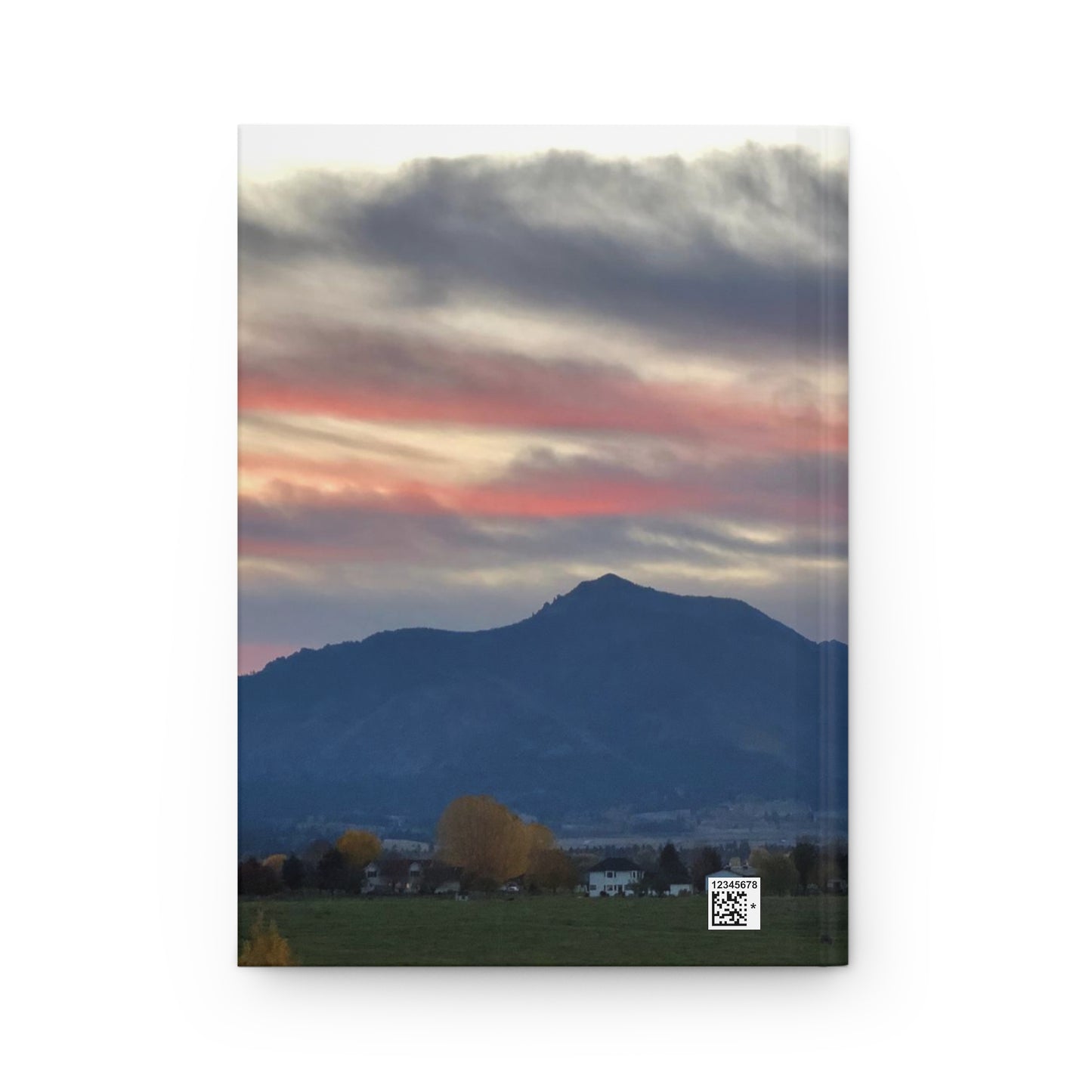 Sunset in Bitterroot Valley Montana Travel Journal Hardcover Diary