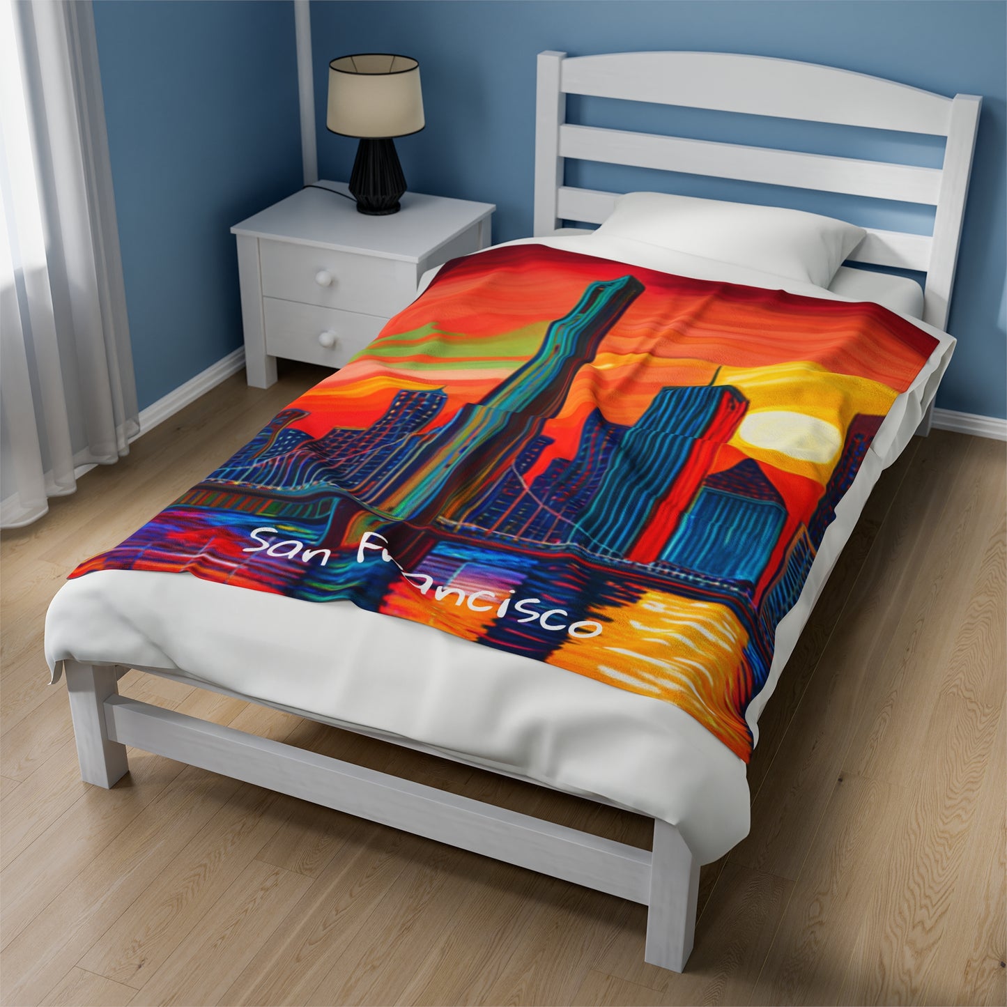 San Francisco Velveteen Plush Blanket