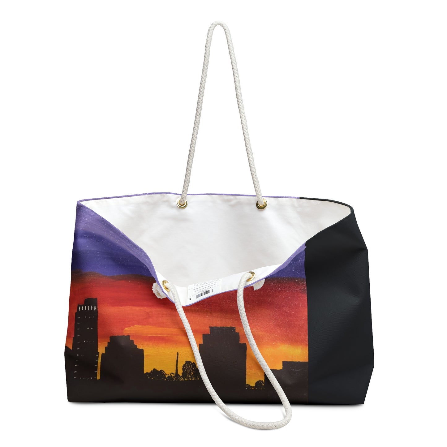 Sunset over Houston Skyline Weekender Bag | Houston Texas