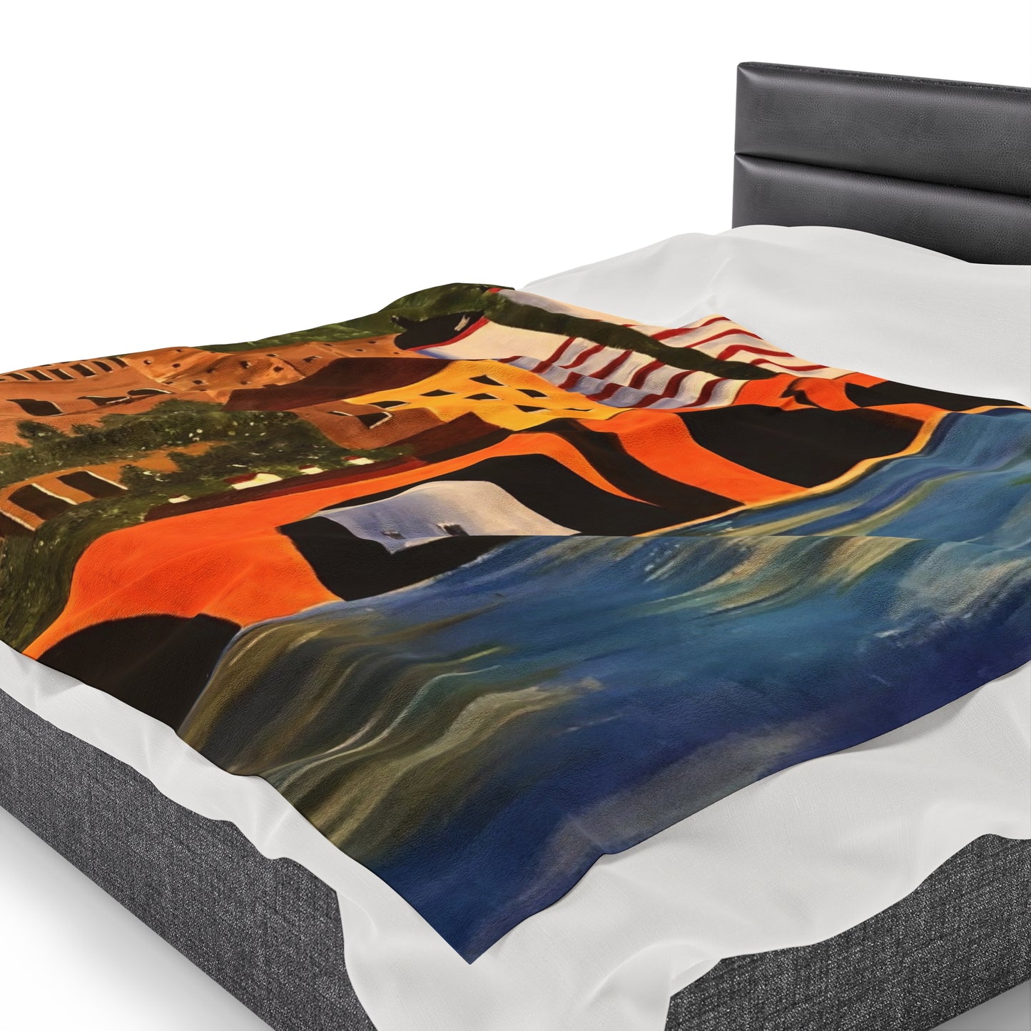 Heidelberg Germany Velveteen Plush Blanket