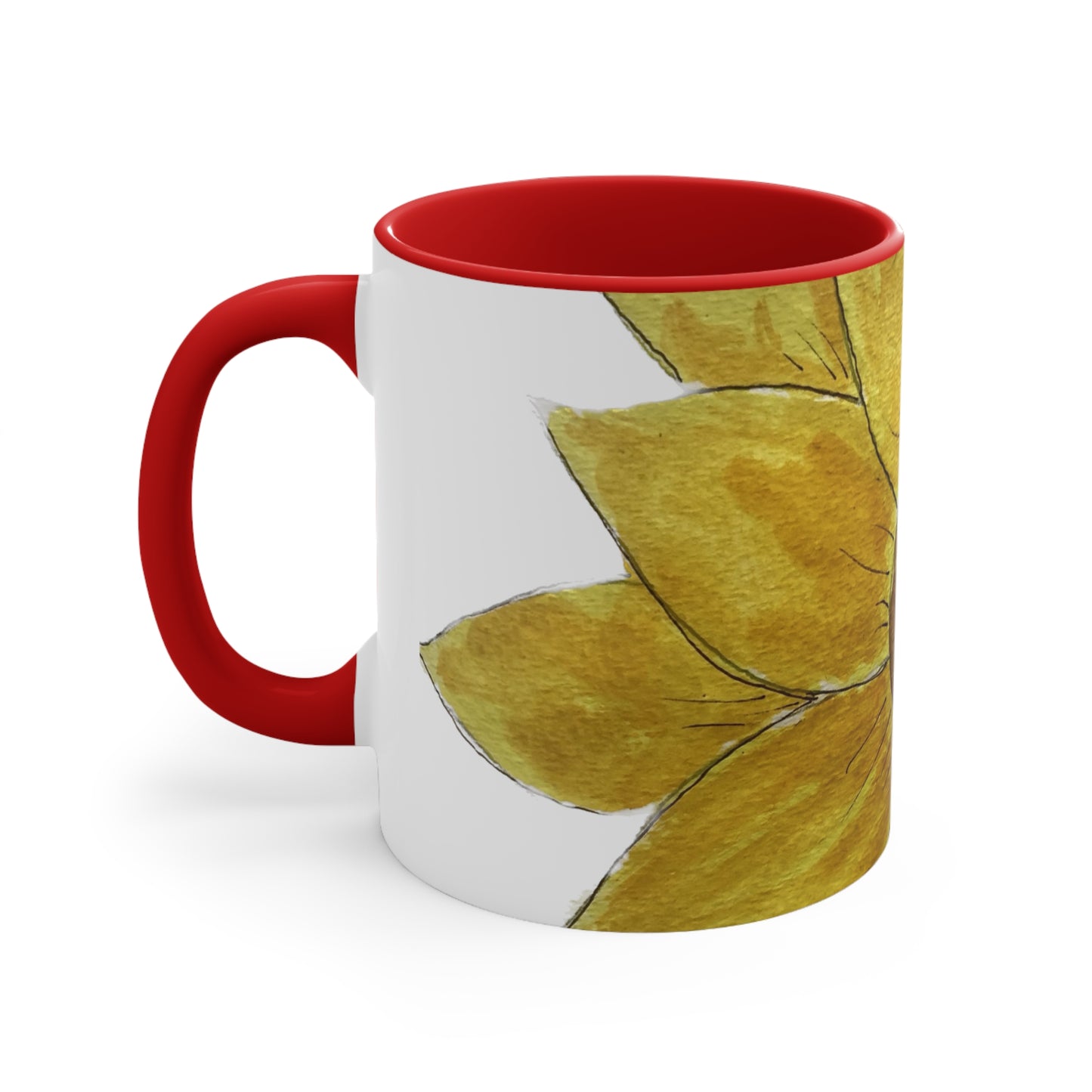 Sunflower Accent Coffee Mug, 11oz