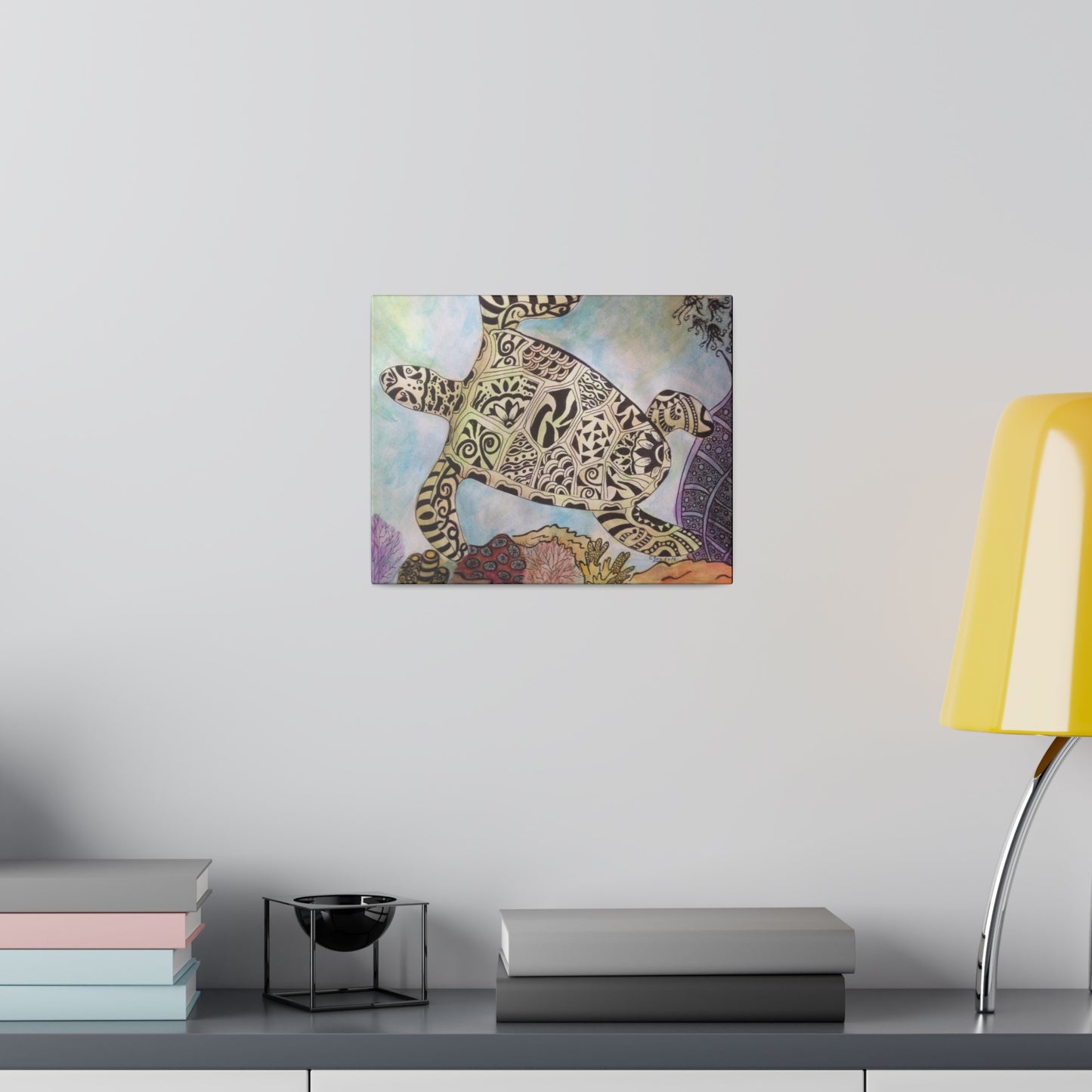 Zentangle Turtle Wall Art