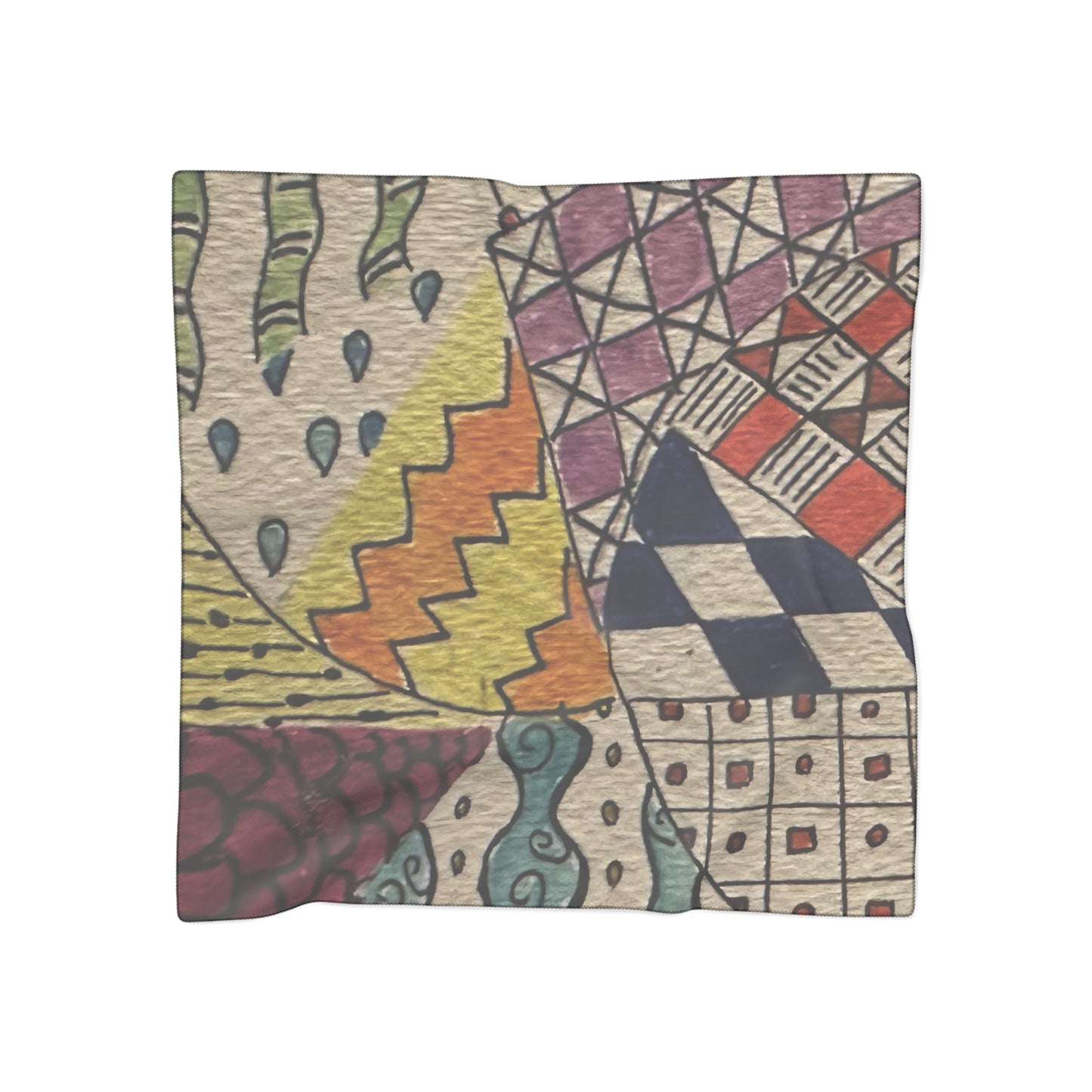 Zentangle Poly Scarf