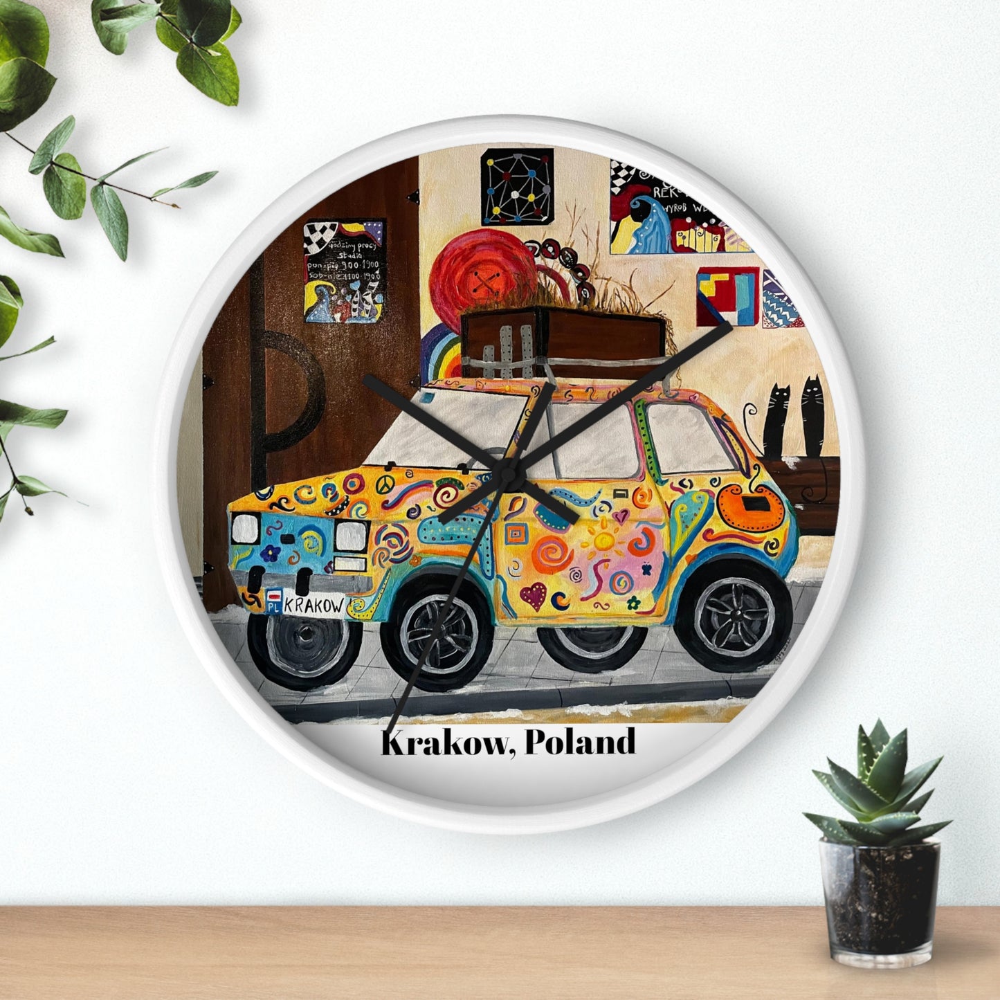 Krakow Poland Wall Clock