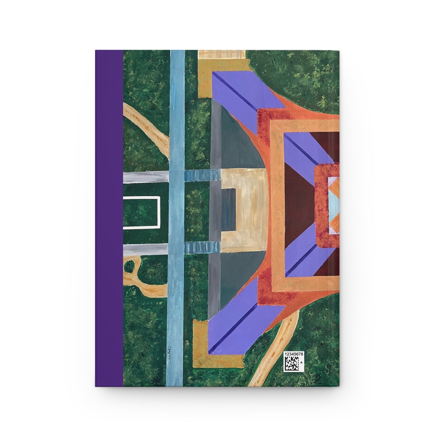 Paris Abstract Eiffel TowerTravel Journal Hardcover Diary