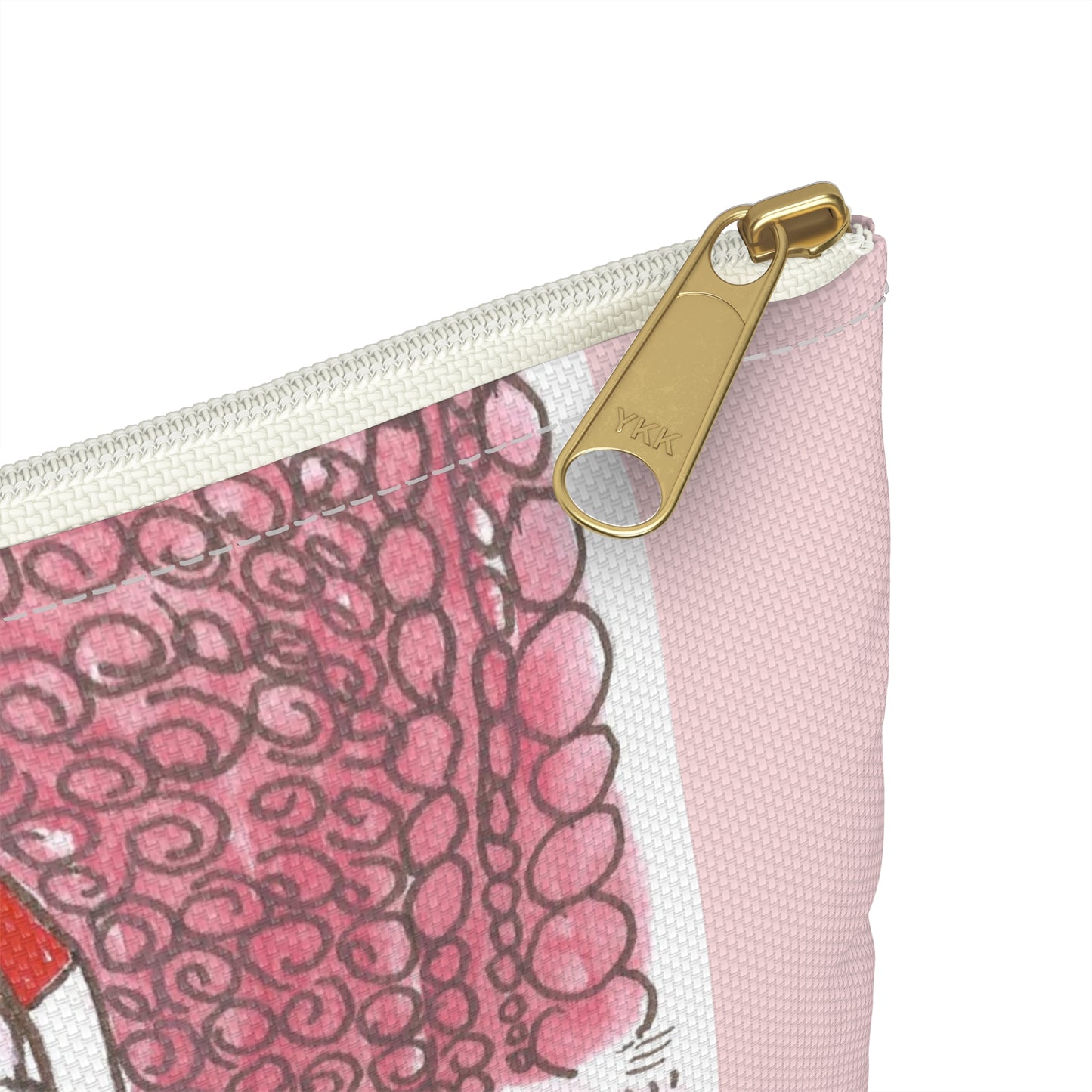 Love Is Kind Accessory Pouch | Cosmetic Bag  or Pencil Case - Pink