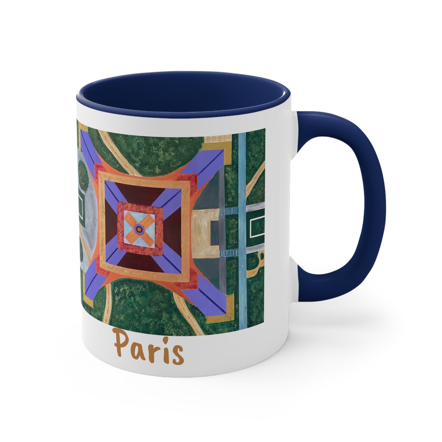 Paris Abstract Eiffel Tower Coffee Mug (Double Sided)