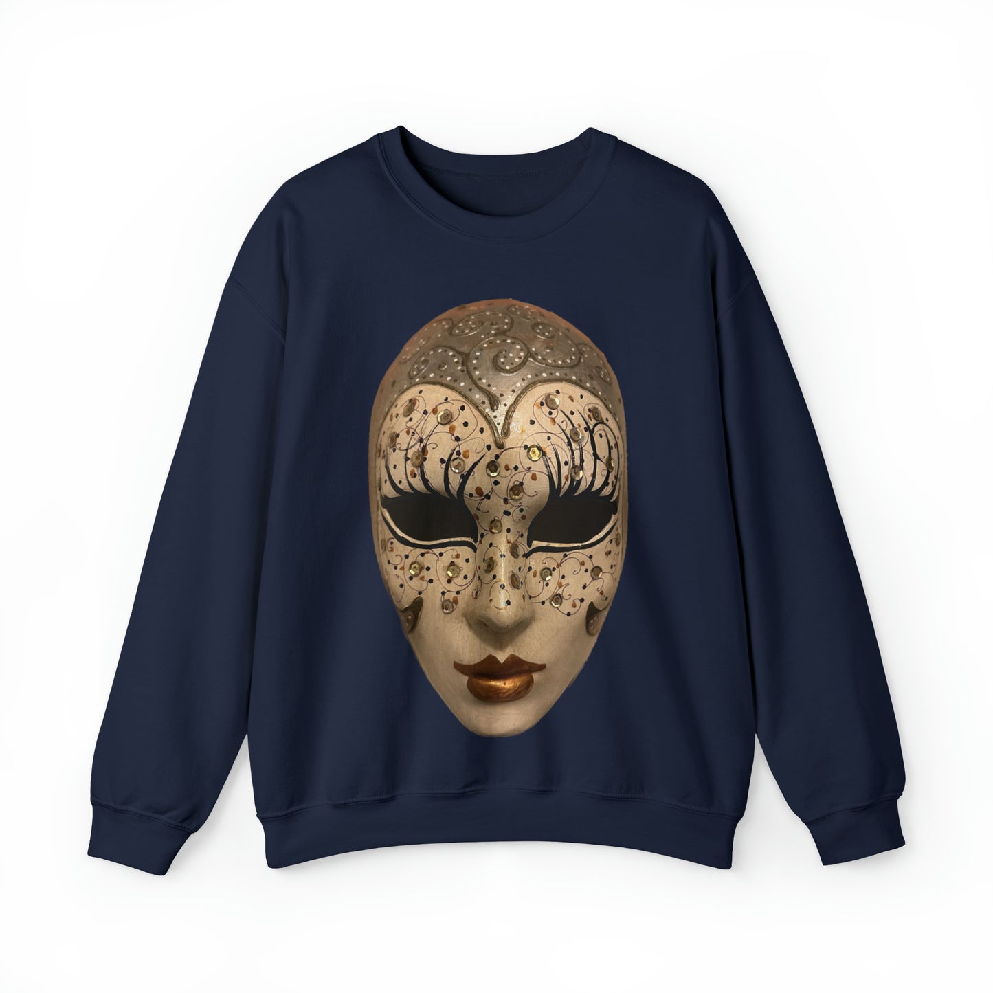 Mystery of Venice Mask Crewneck Sweatshirt