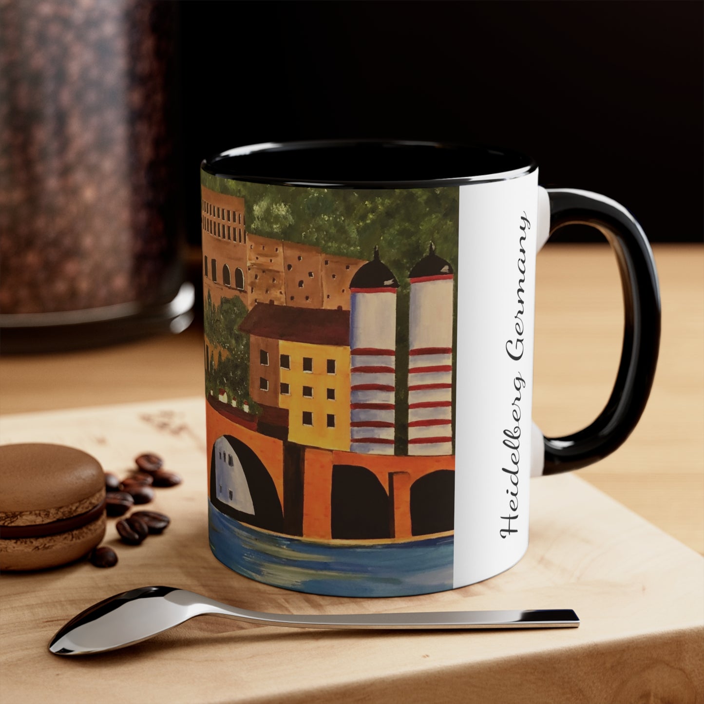 Heidelberg Germany Coffee Mug / Theodor Bridge Mug