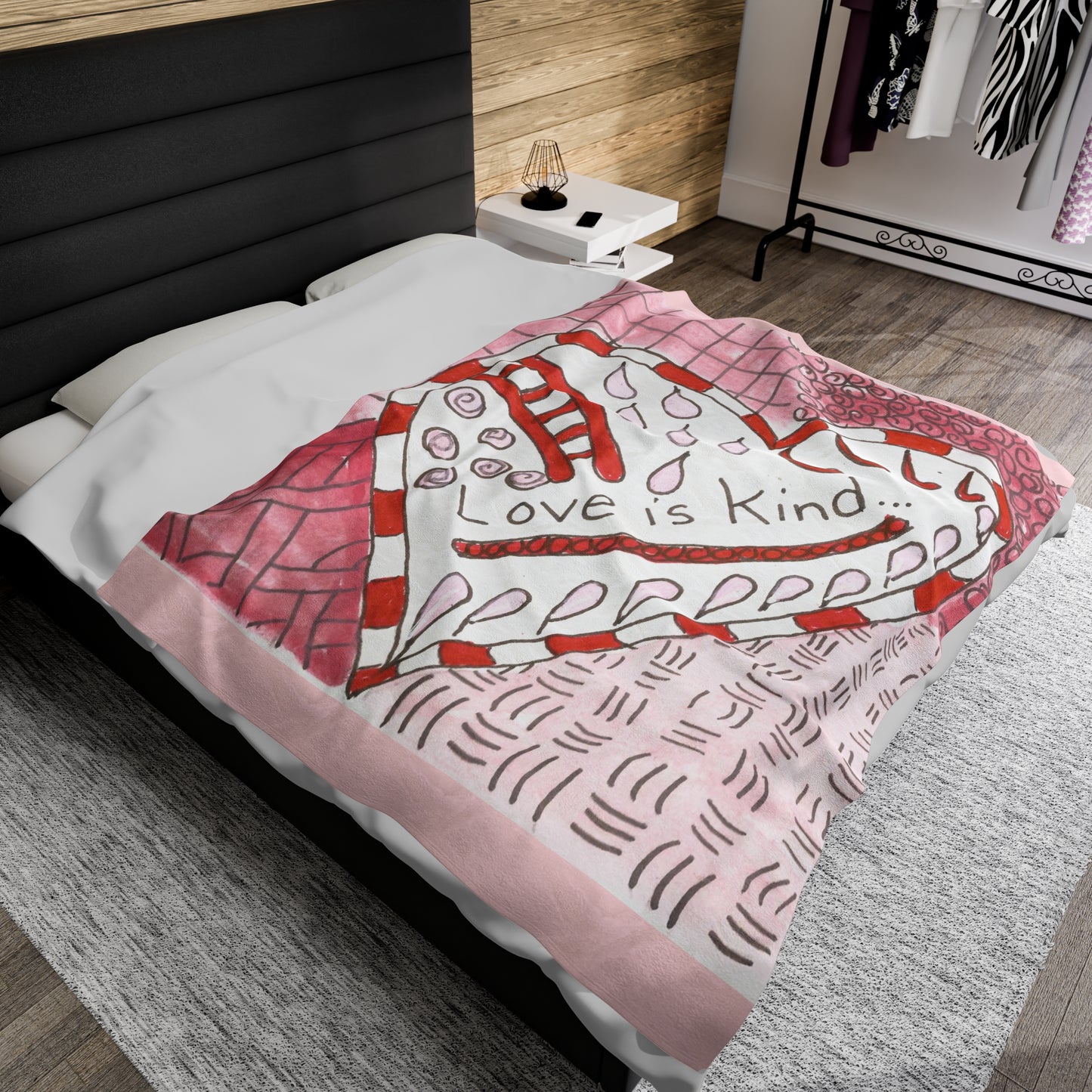Love Is Kind...Velveteen Plush Blanket