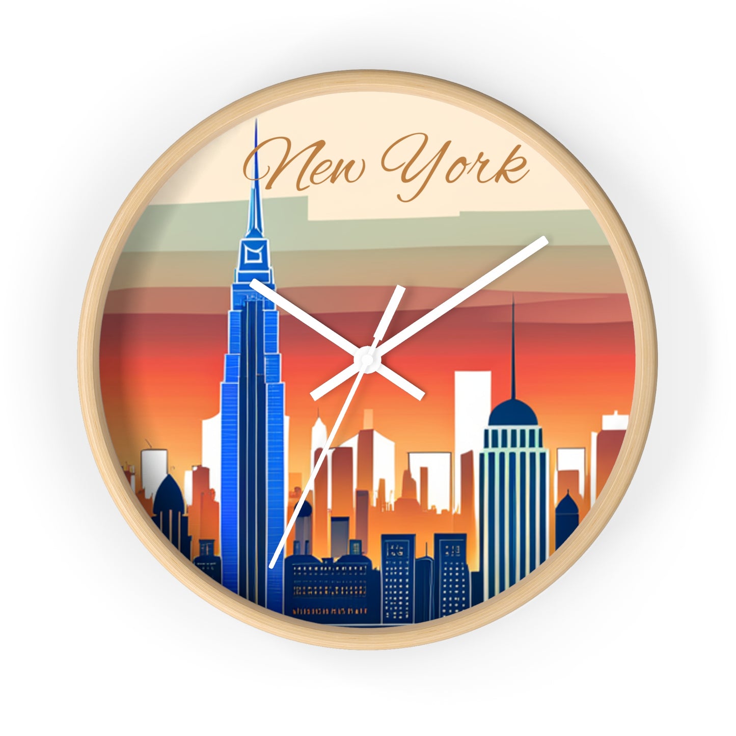 New York City Skyline Wall Clock