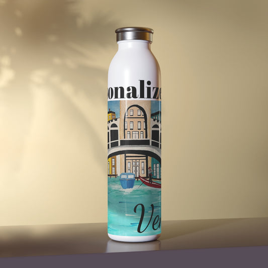 Venice Italy Slim Water Bottle (20oz)