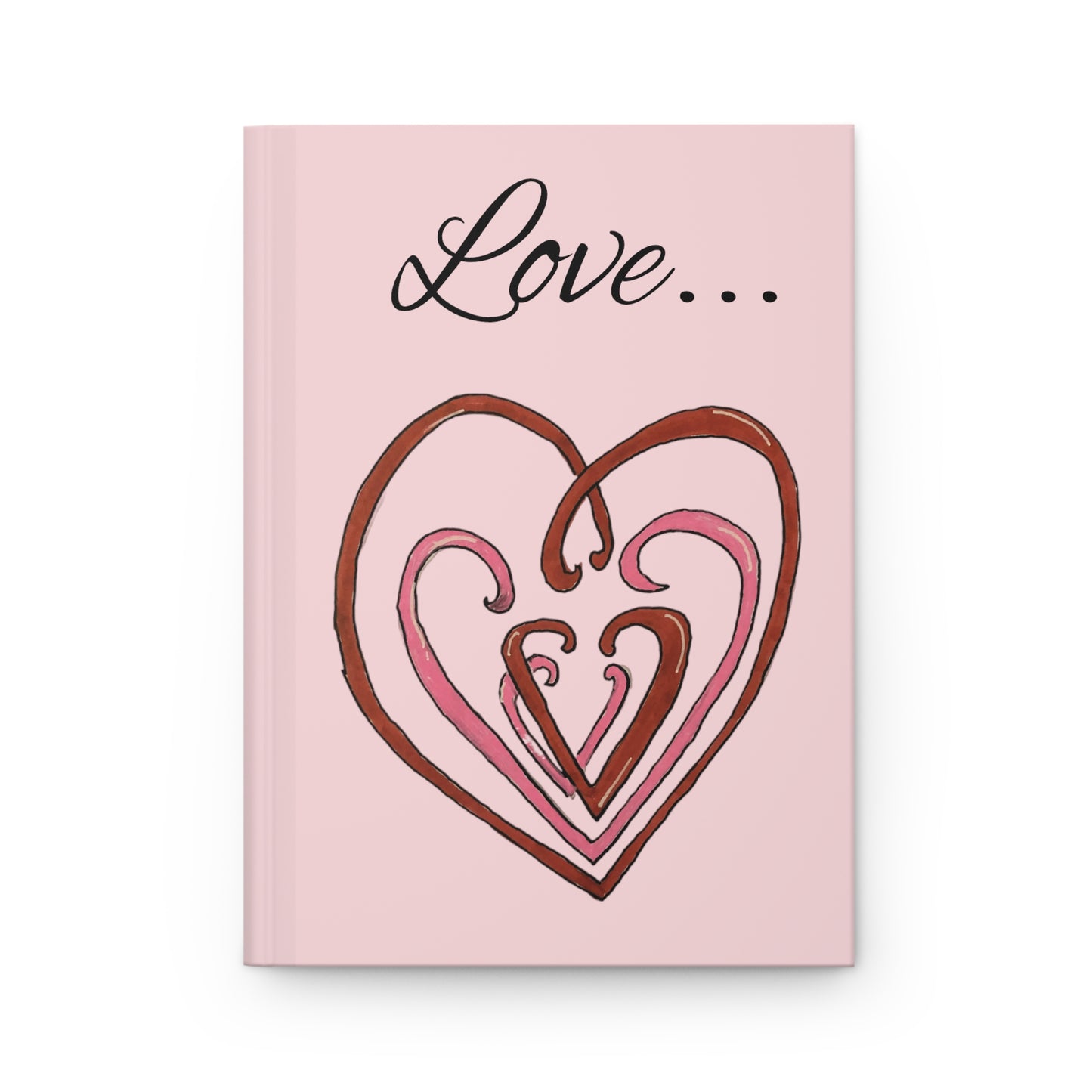 Hearts Intertwined Hardcover Journal Matte (Love...Just is.)