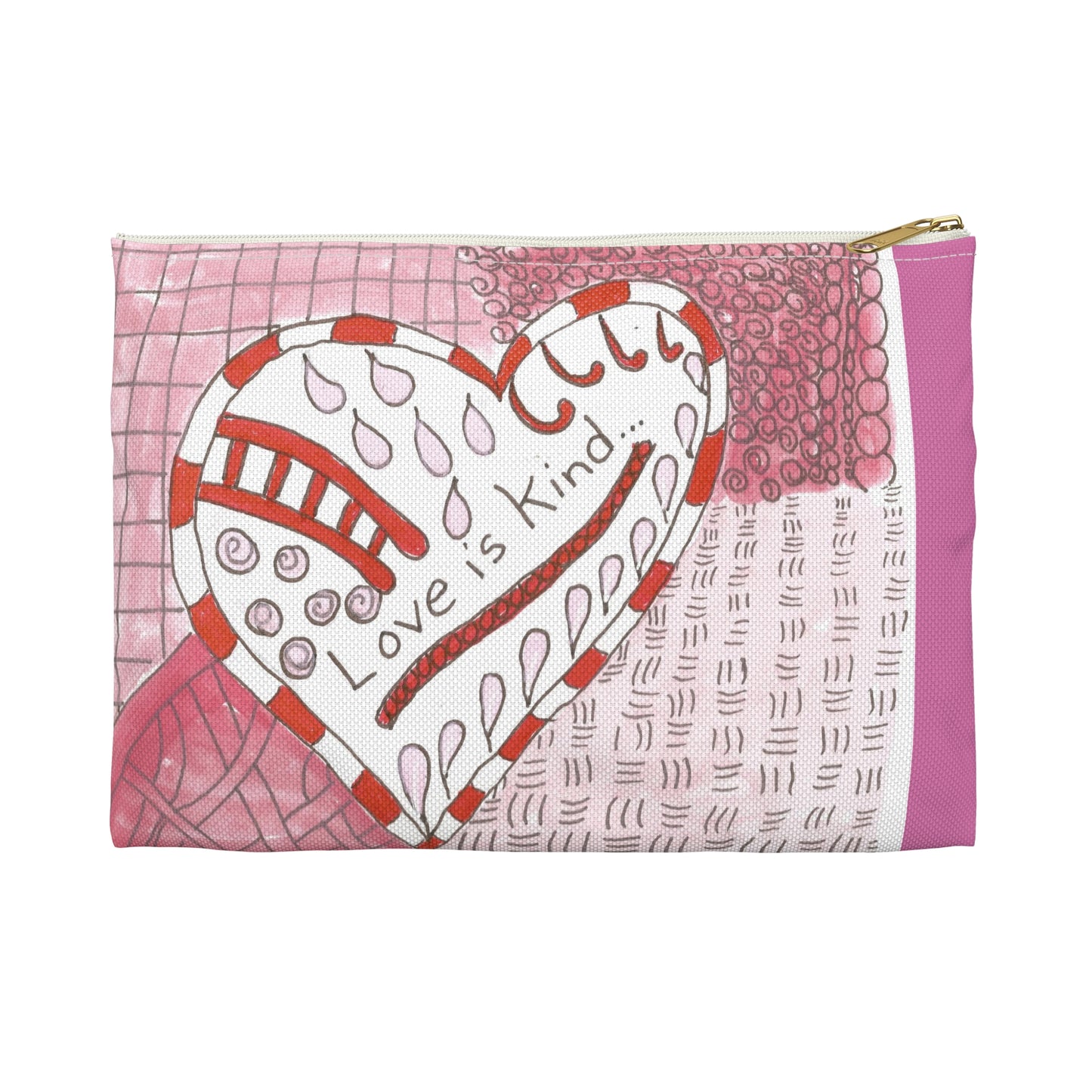 Love Is Kind Accessory Pouch | Cosmetic Bag  or Pencil Case