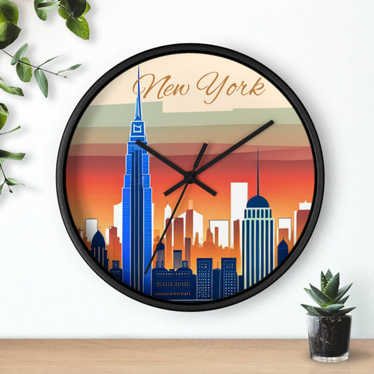 New York City Skyline Wall Clock