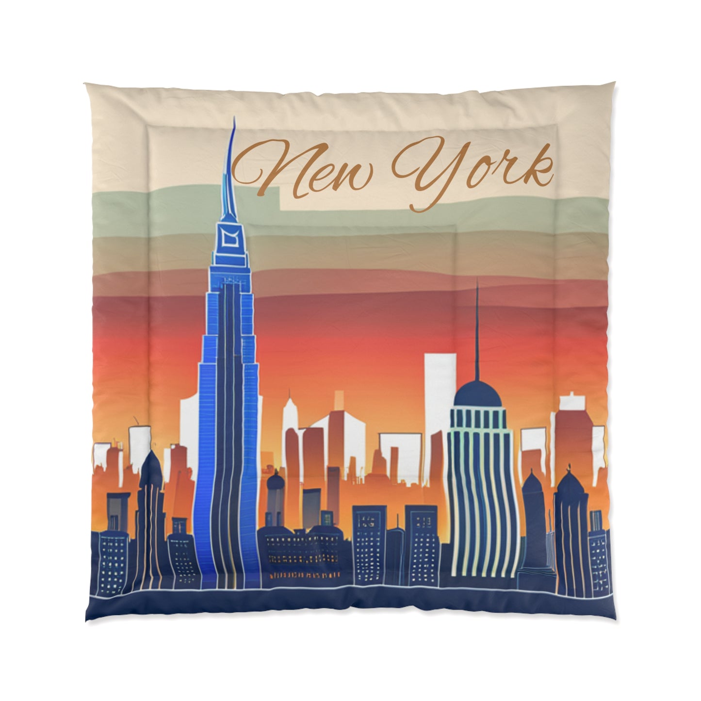 New York City Skyline Lightweight Comforter